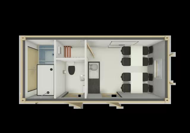 Algeco Static Welfare unit 20x9 Floor plan