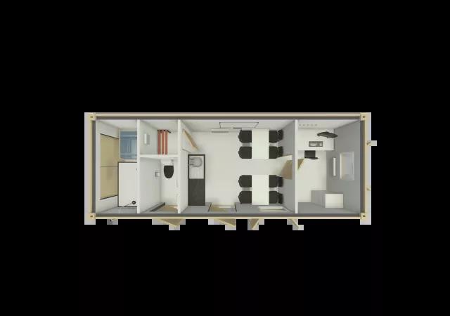 Algeco Static Welfare unit 26x10 Floor Plan